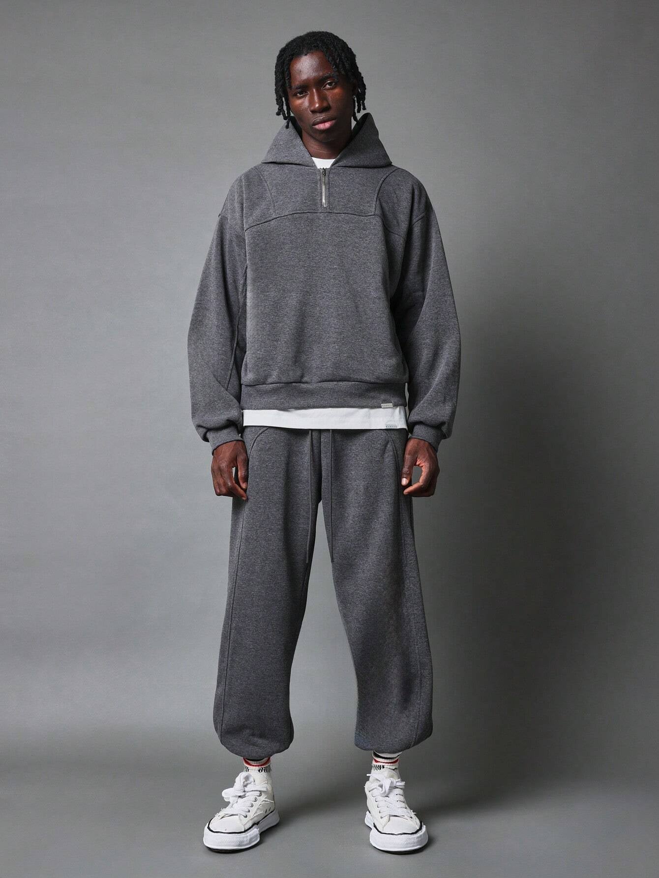Conjunto DROPSTREET Oversized Zíper Parcial Jogger