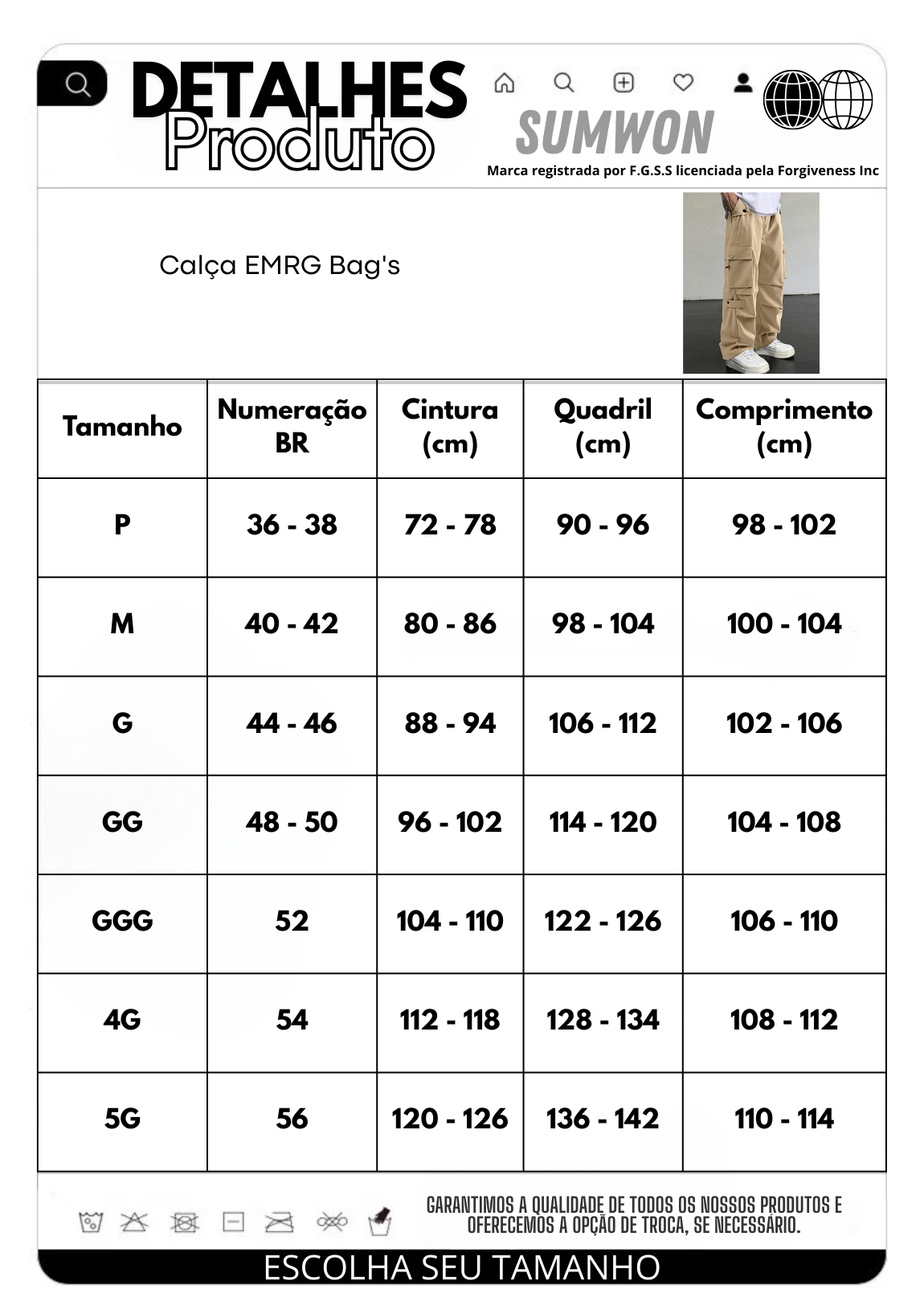 Calça EMRG Bag's