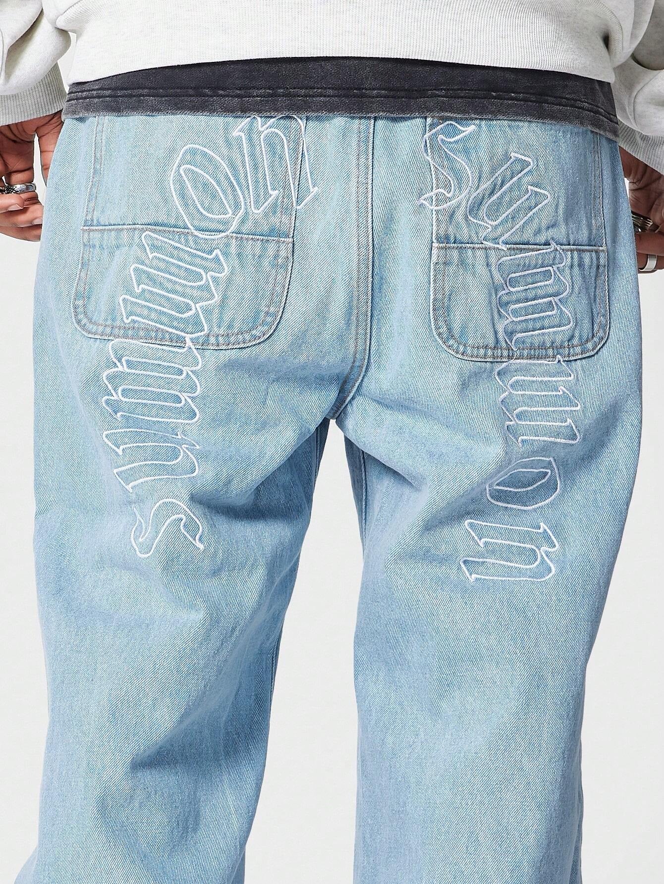 Calça Bordado 90s