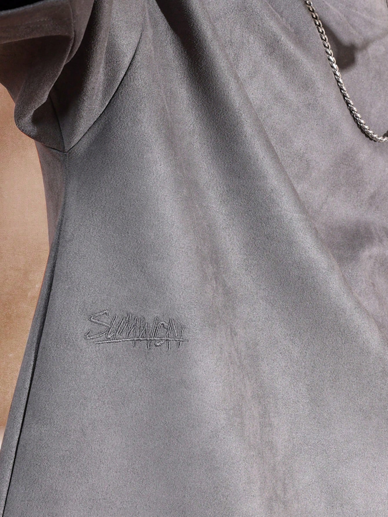 Camiseta DROPSTREET Boxy Oversized Veludo