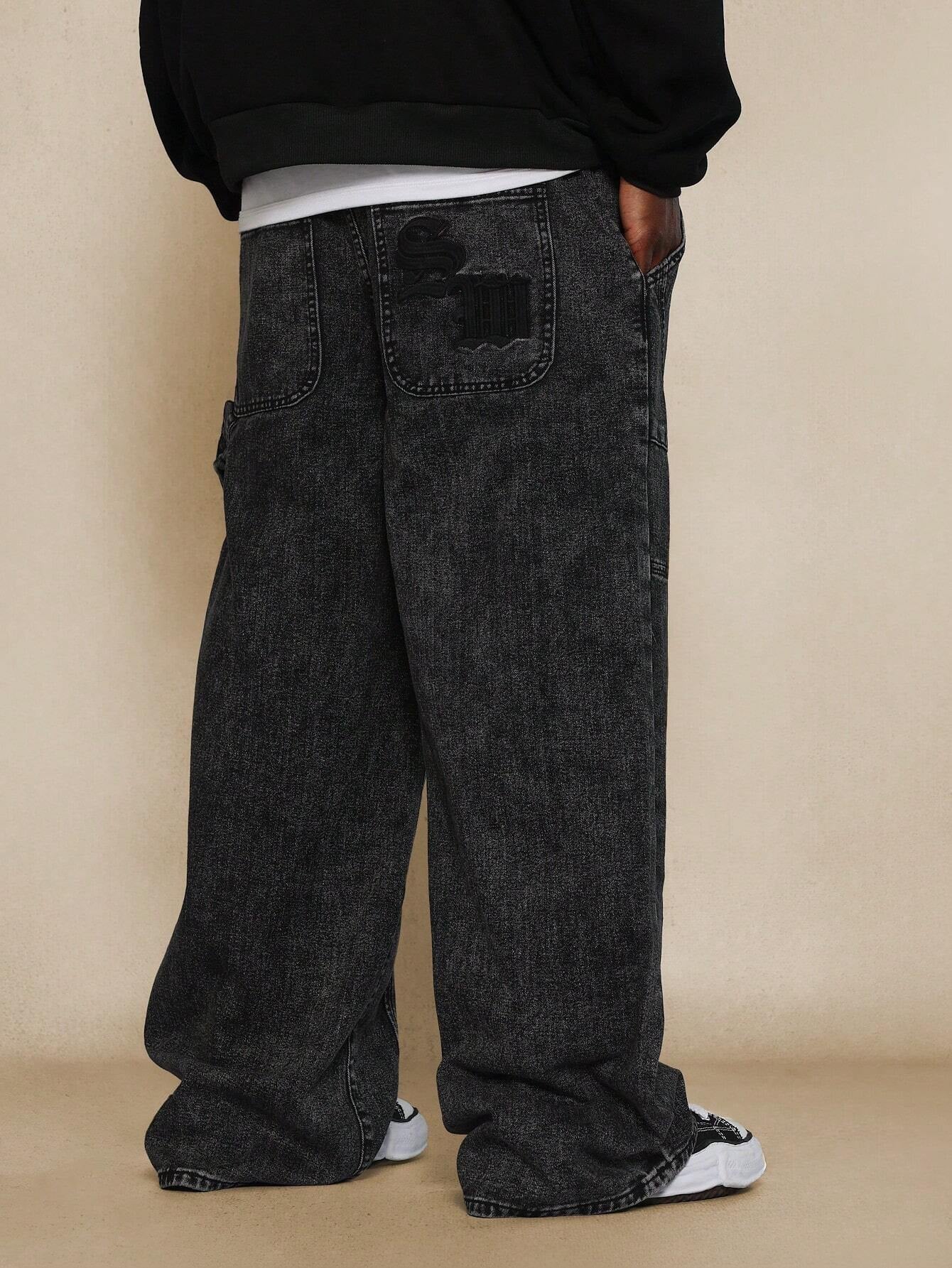 Calça DROPSTREET Denim Reta Anos 90 com Painéis Curvos
