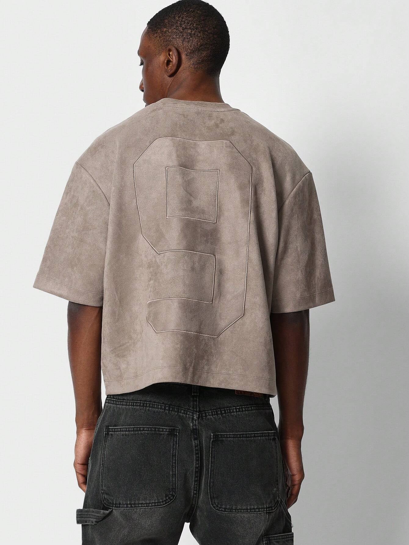 Camiseta DROPSTREET em Camurça Bordado 9
