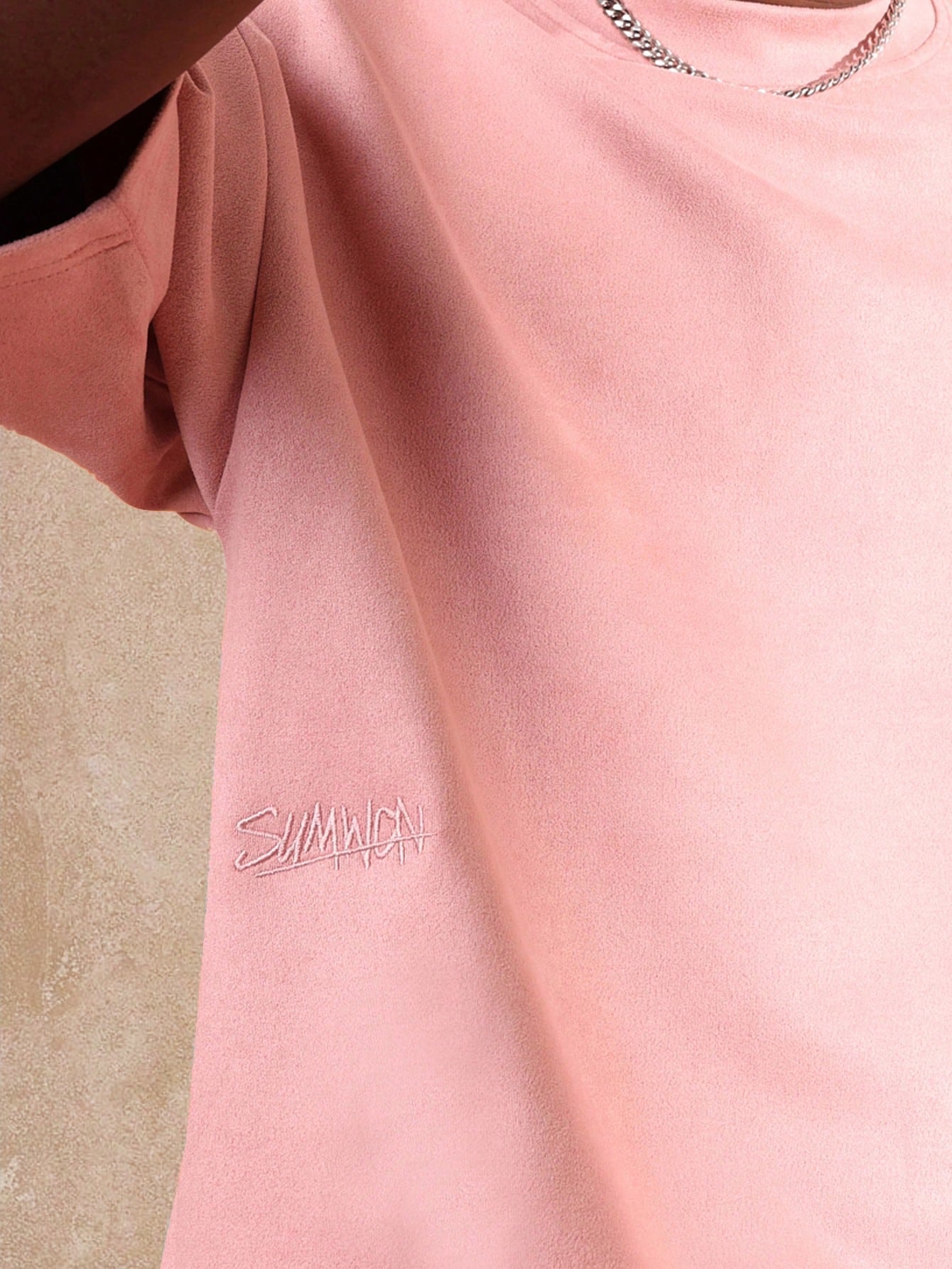 Camiseta DROPSTREET Boxy Oversized Veludo