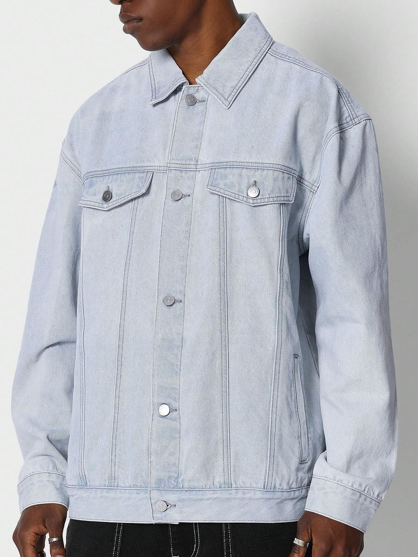 Jaqueta Denim Estampa Vintage