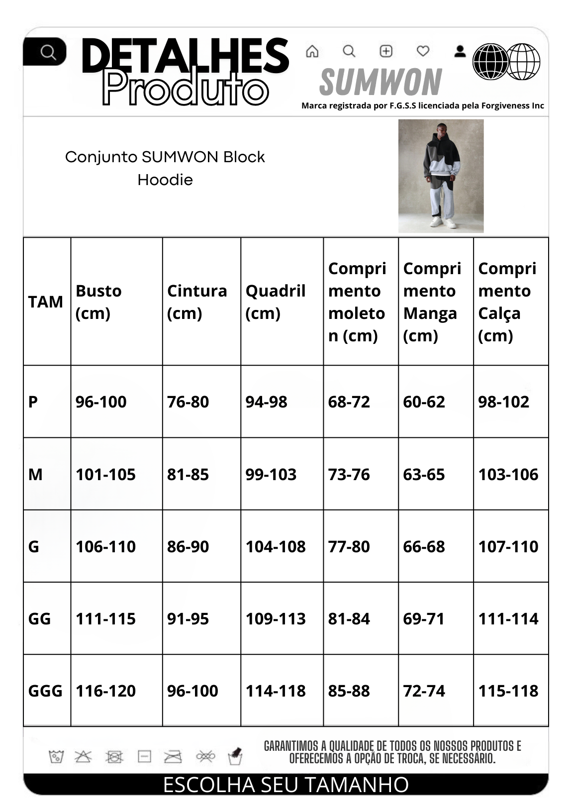 Conjunto DROPSTREET Block Hoodie