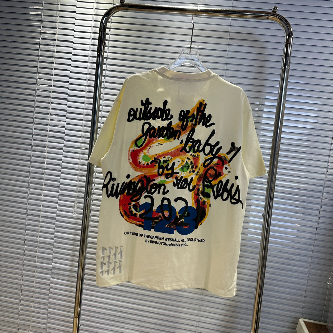 Camiseta Oversized 123 Rainbow Retro