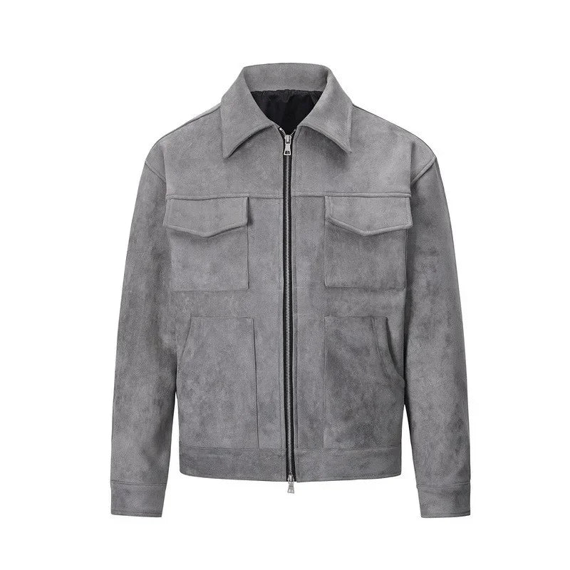 Jaqueta Vintage High Suede Casual
