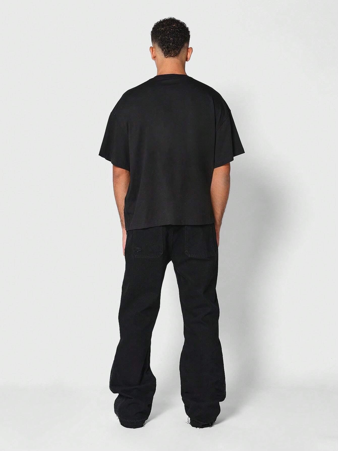 Calça Denim Flare