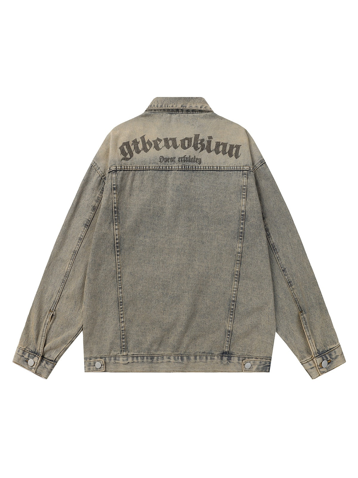 Jaqueta Washed Vintage Letter