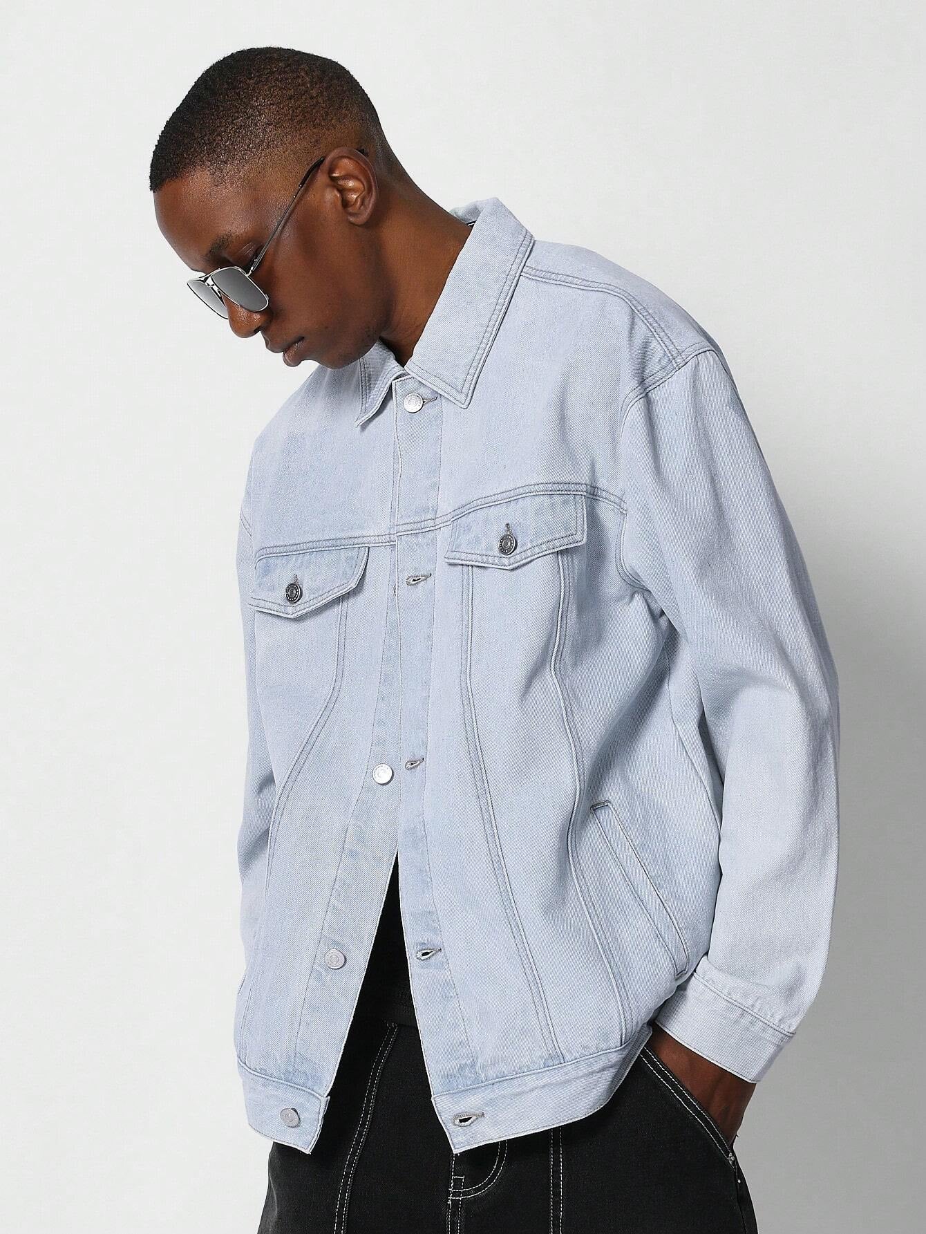 Jaqueta Denim Estampa Vintage