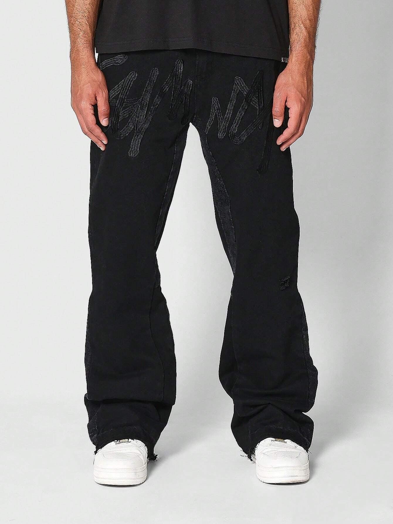 Calça Denim Flare