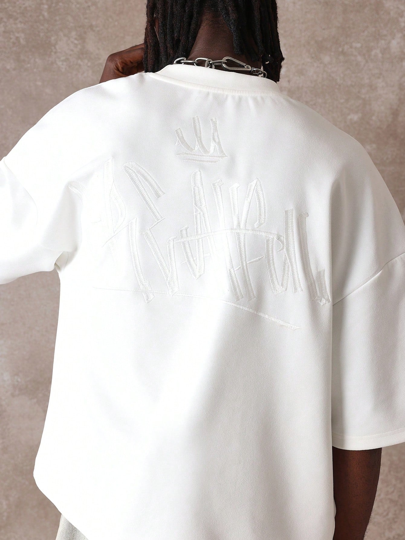 Camiseta DROPSTREET Boxy Oversized Veludo