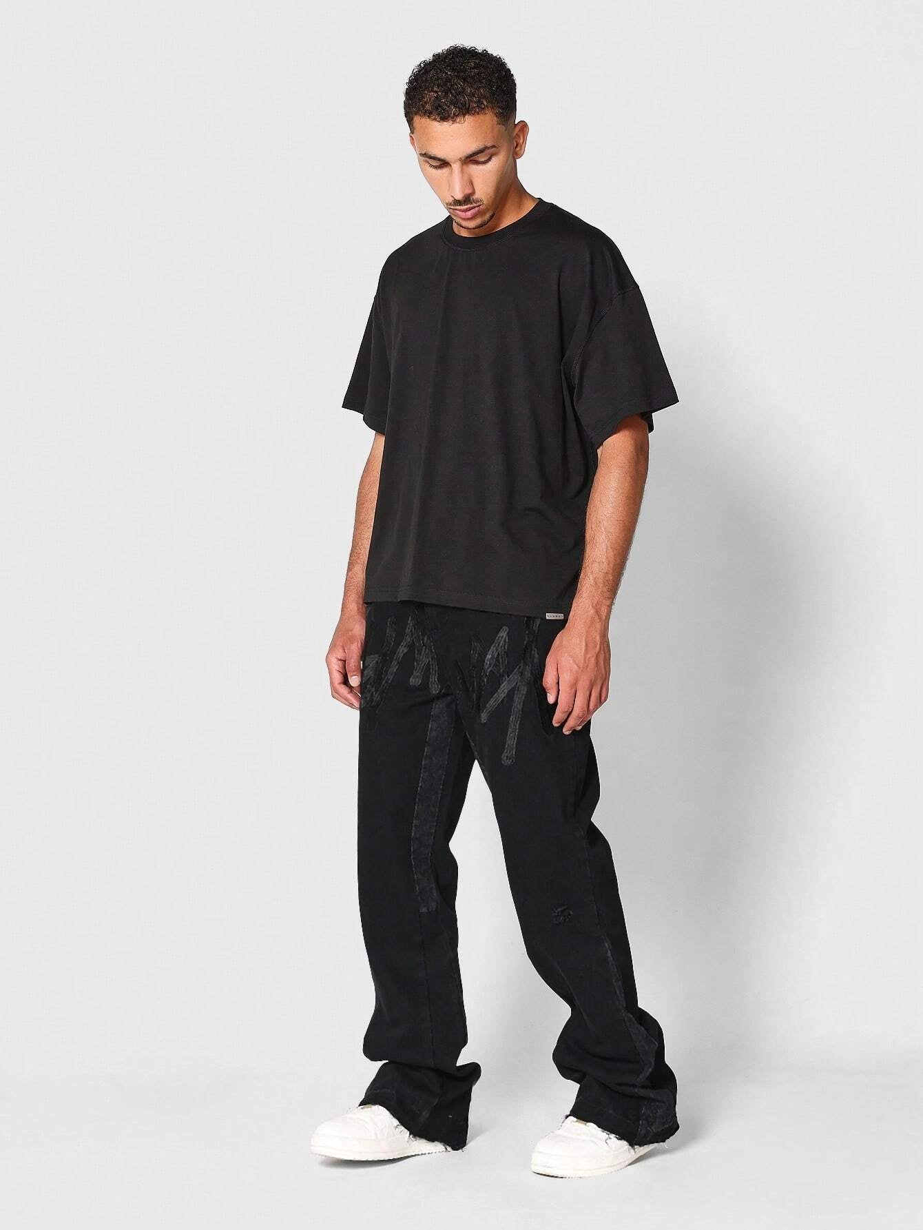 Calça Denim Flare