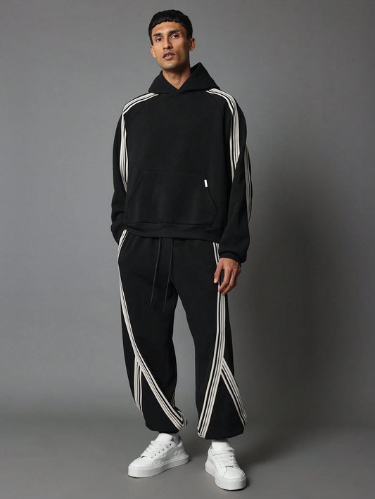 Conjunto DROPSTREET  Oversized Overhead Black Linhes